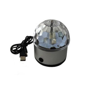 Luniks Mini rotirajuća LED disko kugla
