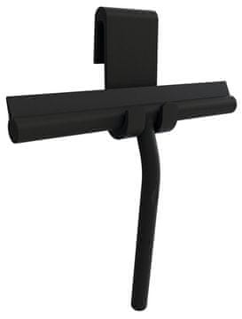 POLYSAN Matirana crna brisača za tuš s držačem zaslona