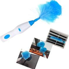 HOME & MARKER® Električna rotirajuća četka za prašinu, 2 nastavka, fleksibilna i antistatička za teško dostupna mjesta | DUSTER