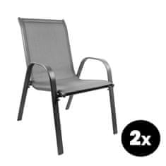 Aga 2x Vrtne stolice MR4400GY-2 Siva