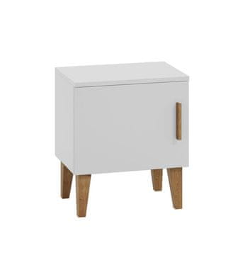 Furnitura NOĆNI ORMARIĆ KELLY - BIJELA