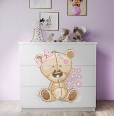 Furnitura DREAMY LADIČAR MEDVJEDIĆ (VIŠE BOJA)-BIJELA