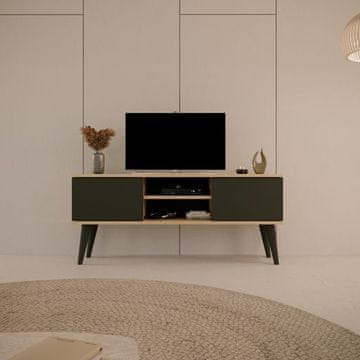 Furnitura TV ORMARIĆ TORONTO 120 CM - HRAST/CRNA