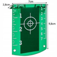BIGSTREN Magnetska meta za izravnavanje zelenog lasera 10 cm