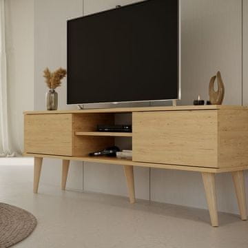 Furnitura TV ORMARIĆ TORONTO 160 CM - HRAST