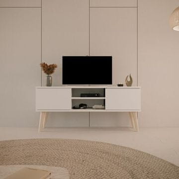 Furnitura TV ORMARIĆ TORONTO 120 CM - BIJELA