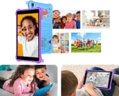 Blackview TAB 50 KIDS tablet, 8, 3GB+64GB, IPS HD+, Android, WIFI, Bluetooth, iKids, ljubičasta