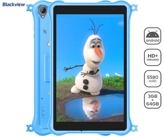 Blackview TAB 50 KIDS tablet računalo, 8, 3GB+64GB, IPS HD+, Android, plavo