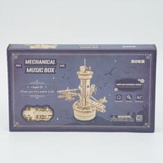 Robotime Model kontrolnog tornja zračne luke (glazbena kutija), drvena 3D slagalica, (AMK41)