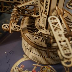 Robotime Model kontrolnog tornja zračne luke (glazbena kutija), drvena 3D slagalica, (AMK41)