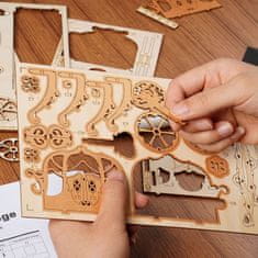 Robotime Klasična kočija, drvena 3D slagalica, (TG506)