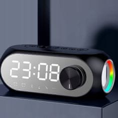 Dexxer 3 u 1 baterija. 1200mAh bluetooth zvučnik i LED RGB budilica
