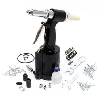 Wiltec Set pneumatskih pištolja za zakovice 2,4-4,8 mm + kofer