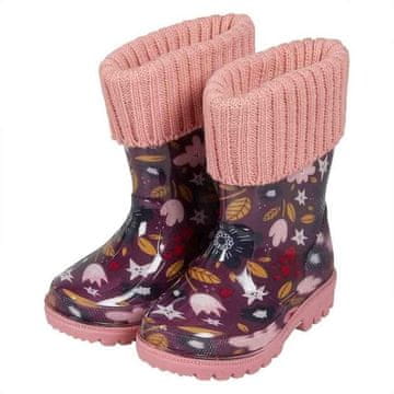 CoZy Dječje podstavljene čizme - Cvjetići