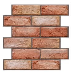 HOME & MARKER® Samoljepljive 3D tapete u izgledu cigle, PVC zidne obloge 10 kom (0,9 m²), otporne na vlagu | NYBRICK