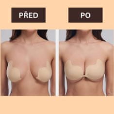 VIVVA® Nevidljivi push up grudnjak bez naramenica i leđa, samoljepljivi silikonski grudnjak | SILKYLIFT, A
