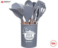 Alpina set kuhinjskog pribora, 12/1, siva