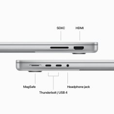 Apple MacBook Pro 14 prijenosno računalo, M3, 8GB, 10C GPU, SSD1TB, srebrna