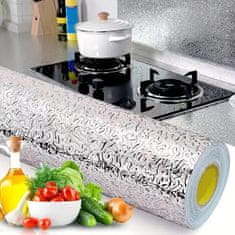 HOME & MARKER® Samoljepljiva kuhinjska zaštitna folija protiv masnih mrlja, toplinski otporna | ALUMAX