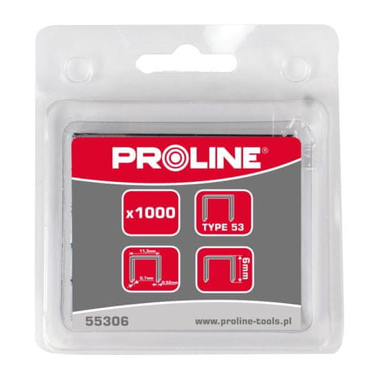 Proline A/53 spajalice, 10 mm, 11,3 x 0,7 mm, 1000 komada (55310)