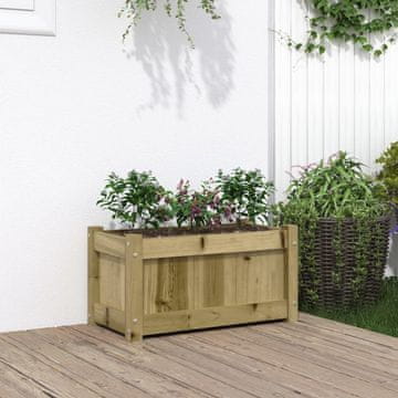Vidaxl Vrtna žardinjera, 60x31x31 cm, impregnirani bor