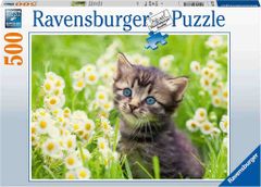 Ravensburger slagalica, mačka na ledini, 500/1