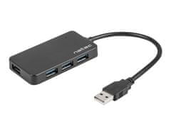 Natec Moth adapter USB Hub, 4x USB-A 3.0