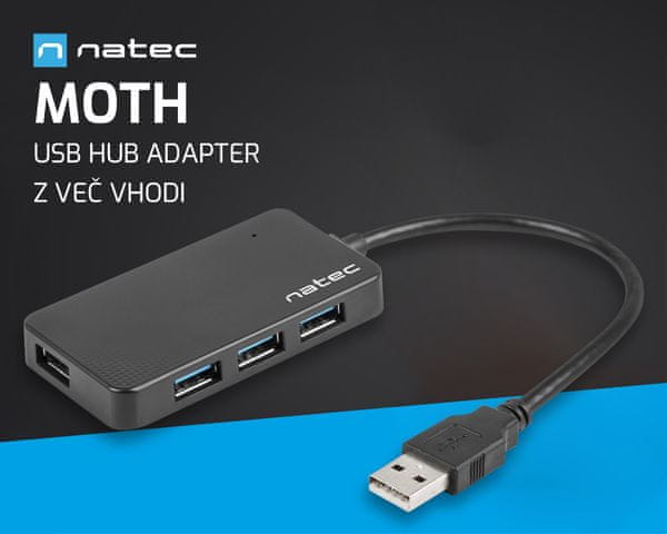 MOTH - USB HUB adapter sa četiri ulaza!