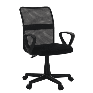 eoshop Uredska stolica REMO 3 NEW, crna mrežasta, nosivost 110 kg