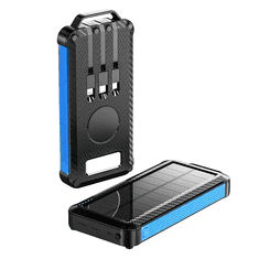 BOT Solarna power banka SP4 1 panel 10000mAh s kablovima plava