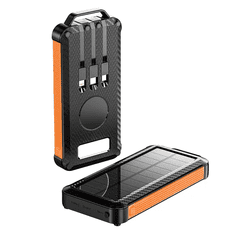 BOT Solarna power banka SP4 1 panel 10000mAh s kablovima narančasta