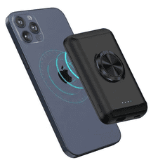 BOT Magnetna bežična power bank P9 5000 mAh crna