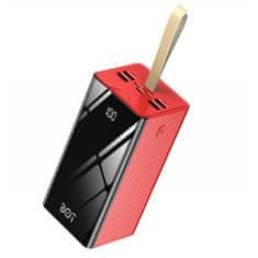 BOT Power bank velikog kapaciteta P5 50000mAh crvena
