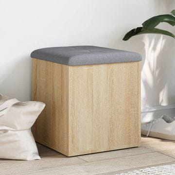 Vidaxl Klupa za odlaganje Sonoma hrast 42x42x45 cm