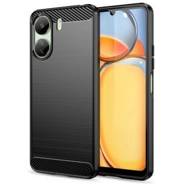 Tech-protect Carbon maska za Xiaomi Redmi 13C / Poco C65, crno