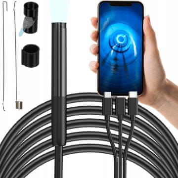 BIGSTREN Univerzalna endoskopska kamera za pregled 2M LED + aplikacija