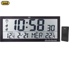 Trevi OM 3530 RC digitalni sat, zidni/stolni, + vanjski senzor, vrijeme, datum, temperatura, alarm, crni