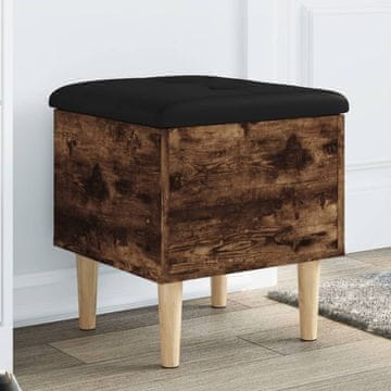 Vidaxl Klupa za odlaganje dimljeni hrast 42x42x46 cm