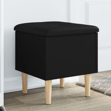 Vidaxl Klupa za odlaganje crna 42x42x46 cm materijal na bazi drveta