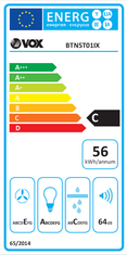 VOX electronics BTN5T01IX ugradbena kuhinjska napa