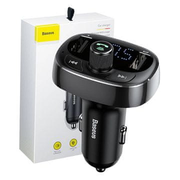 BASEUS FM odašiljač Baseus T-typed S-09 Bluetooth (crni)