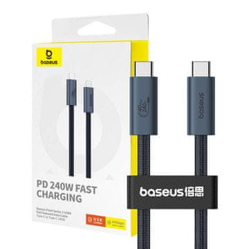 MojPlanet Brzo punjenje USB-C Baseus Flash 240W 1m (crna)
