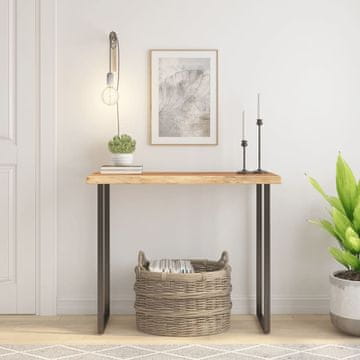 Vidaxl Ploča stola 90x40x2,5 cm Masivno drvo akacije s prirodnim rubom