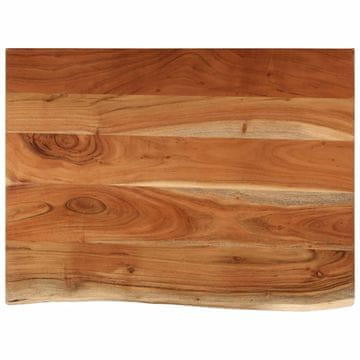 Vidaxl Kupaonska radna ploča 80x60x2,5 cm pravokutna od drva bagrema