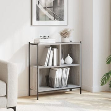 Vidaxl Polica, sivi hrast sonoma, 72x28x77,5 cm, materijal na bazi drva
