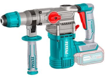 Total Akumulatorska bušilica i čekić za dlijeto TRHLI20288, SDS Plus, Brushless, 20V Li-ion, 2000mAh, 4,5J, industrial, without battery and accu