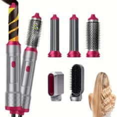FRILLA® Styler za kosu 5u1 – uređaj za ravnanje, kovrčanje i volumen, fen s nastavcima za brzo stiliziranje | DYME
