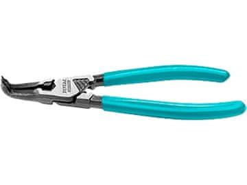 Total Kliješta za uskočnike THTJ21804 zakrivljeni, 180 mm, industrijski