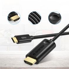 Choetech CH0019 kabel USB-C / HDMI M/M 4K 1.8m, crno