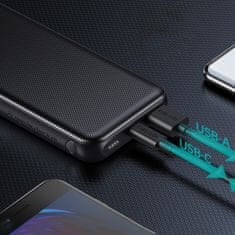 Choetech B627 Power Bank 10000mAh USB / USB C 18W QC PD, crno